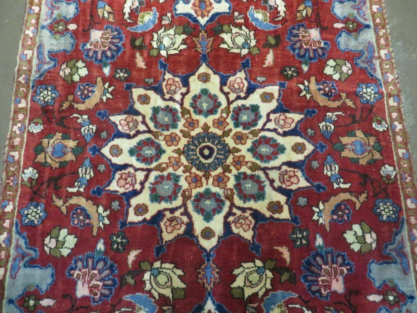 4' X 6' Antique Handmade India Floral Oriental Wool Rug Vegetable Dyes #120 - Nuvé