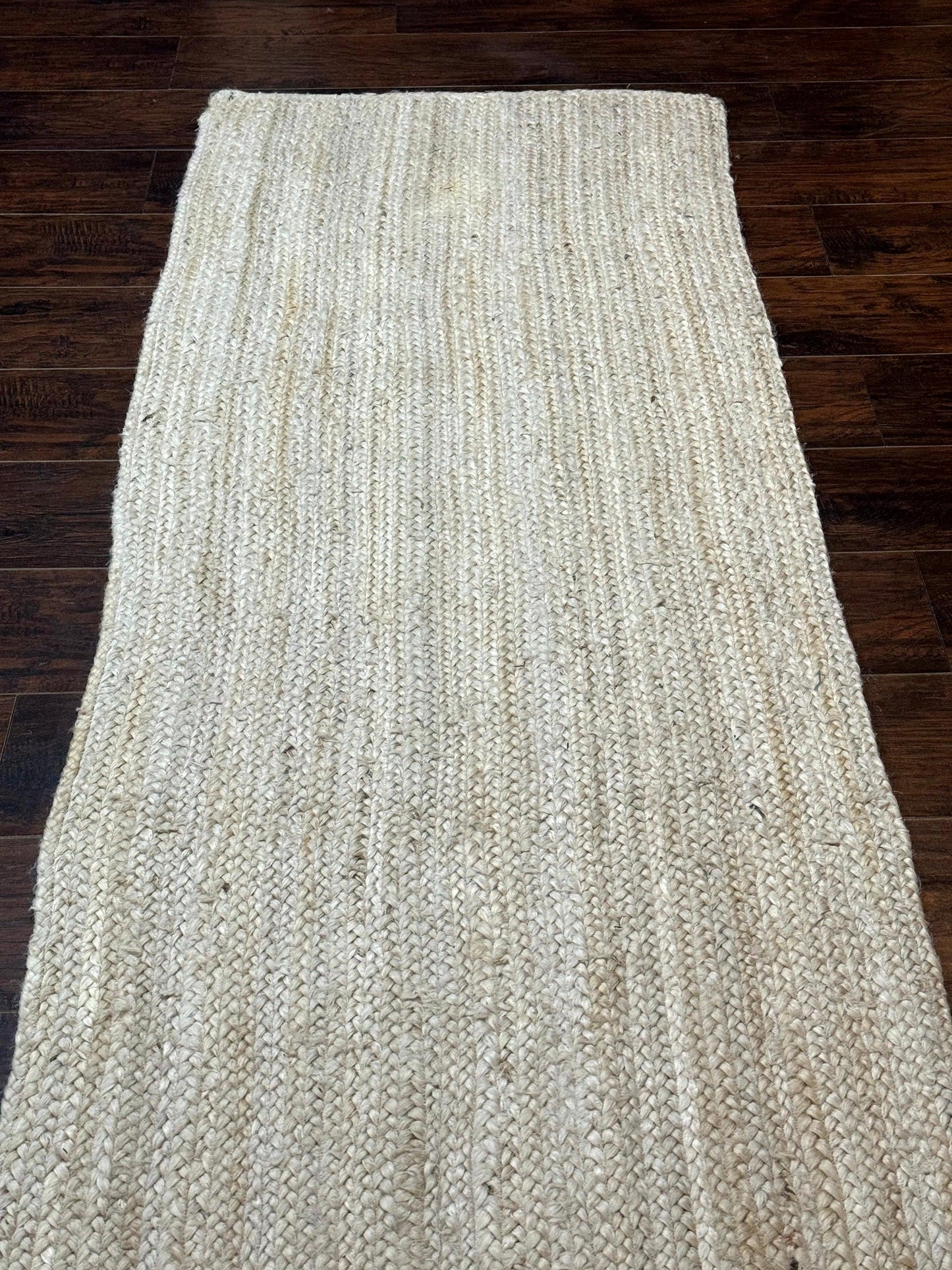 Modern Jute Runner Rug 2.7 x 10, Rug for Hallway or Kitchen, Farmhouse Rug - Nuvé