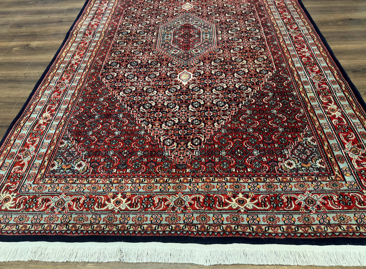 Indo Persian Bijar Rug 6x9, Hand Knotted Wool Carpet - Nuvé