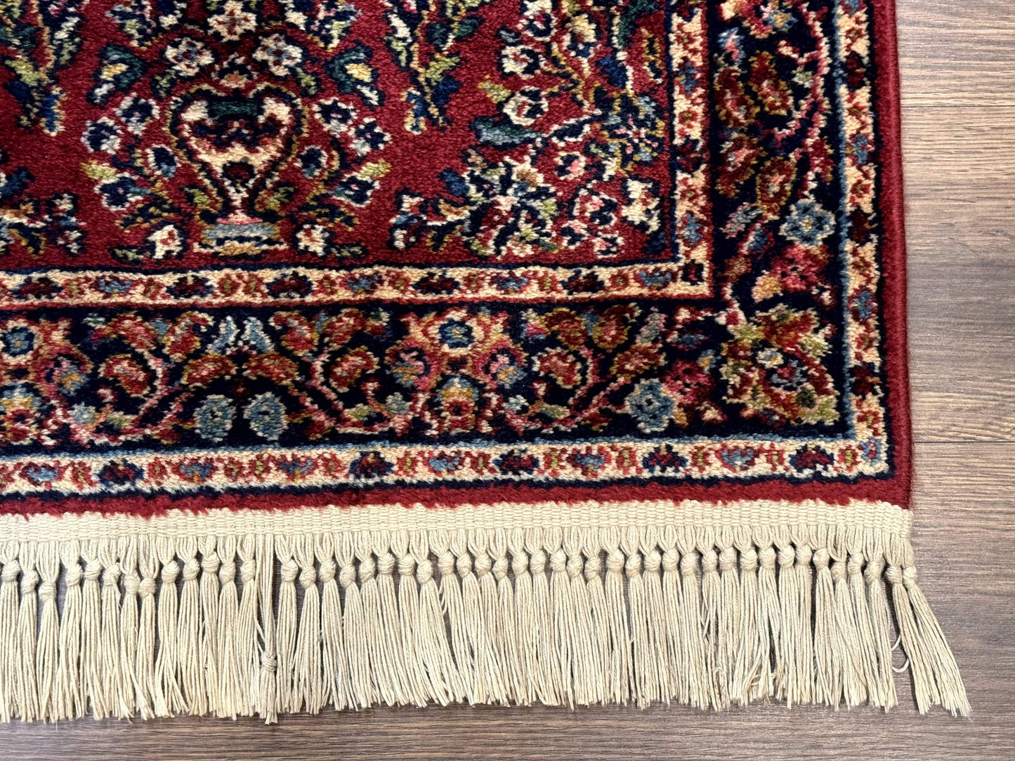 Karastan Runner Rug 2.6 x 8.6, Red Sarouk #785, Original 700 Series, Wool, Rare - Nuvé