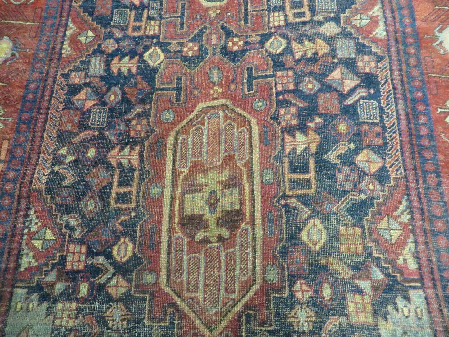 4' X 10' Antique Handmade Turkish Floral Tribal Oriental Wool Rug #627 - Nuvé