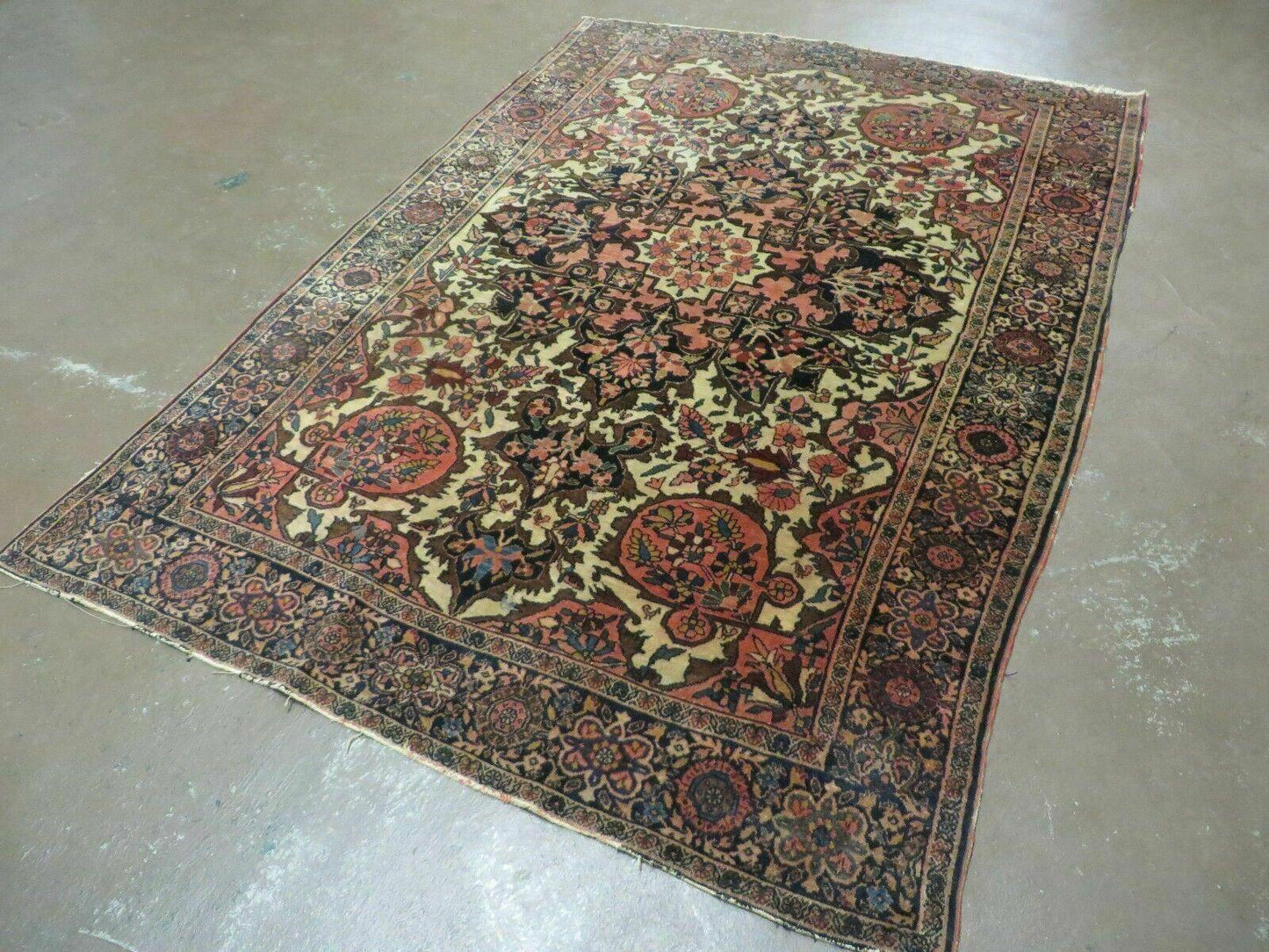 4' X 6' Antique Ultra Fine Handmade India Floral Oriental Wool Rug Carpet Nice - Nuvé