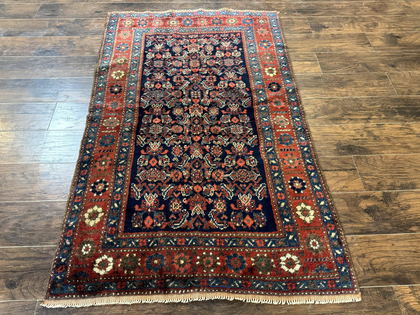 Antique Persian Tribal Rug 4x6, Kurdish Rug - Nuvé