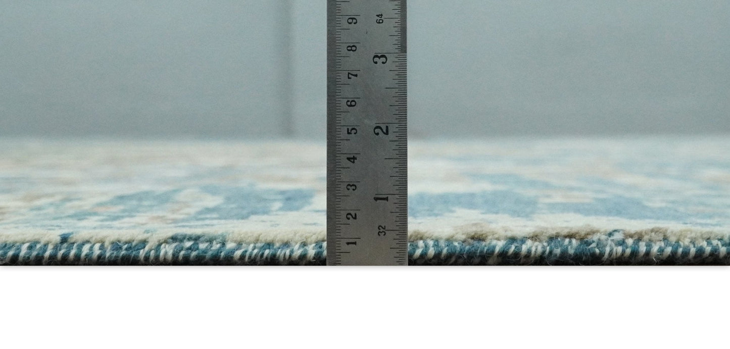 9x12 Fine Hand Knotted Brown Multicolor Modern Abstract Wool Area Rug | AGR34 - Nuvé