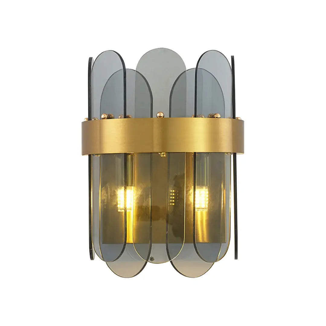 Gold Oval Glass Wall Lamp - Nuvé