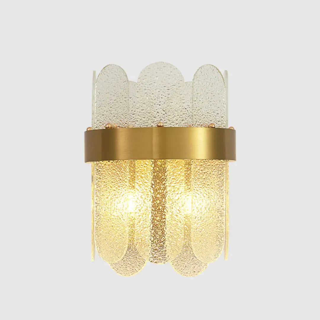 Gold Oval Glass Wall Lamp - Nuvé