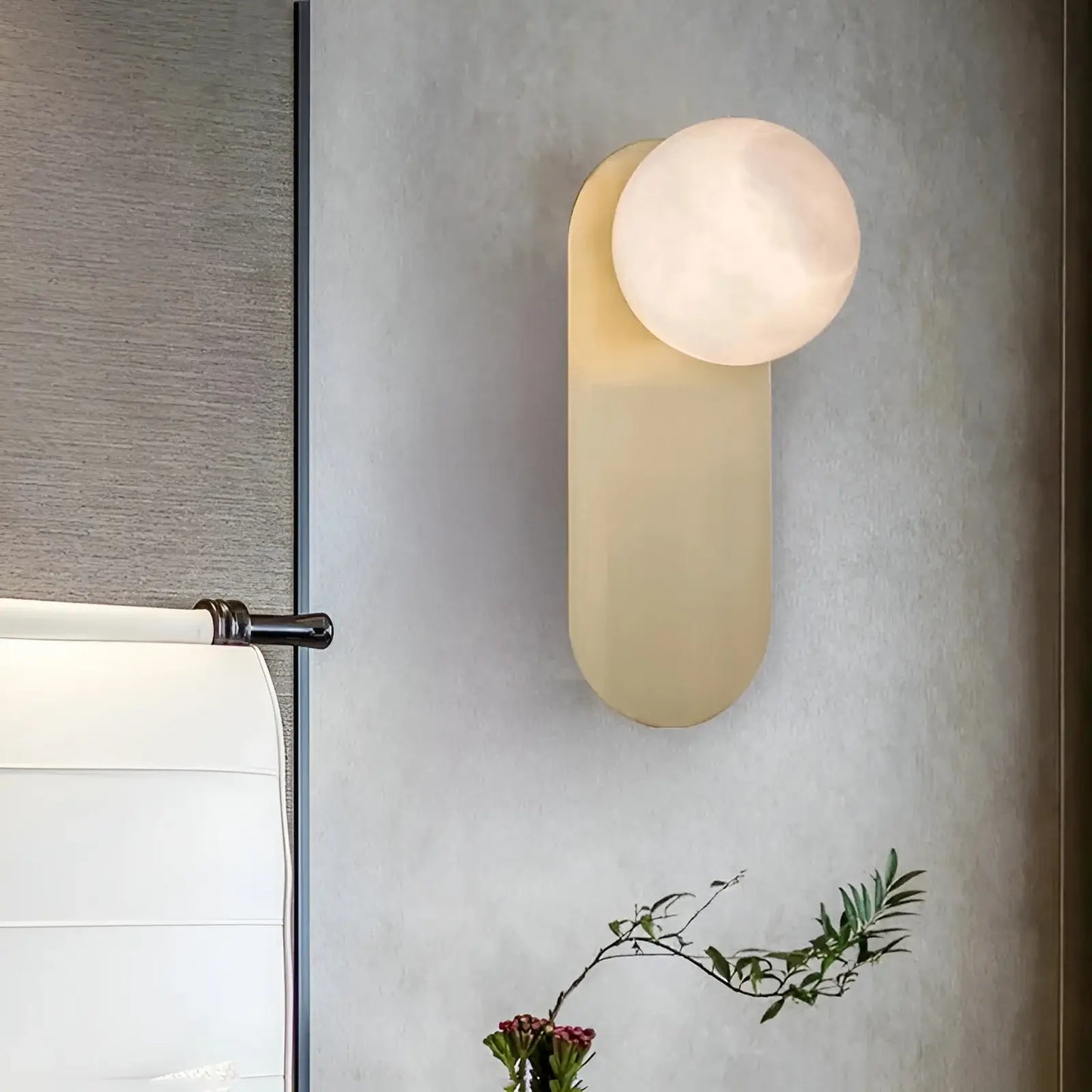 Alabaster Copper Adrion Wall Light - Nuvé