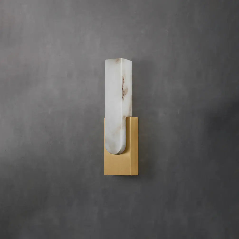 Agatha Alabaster Copper Wall Lamp - Nuvé