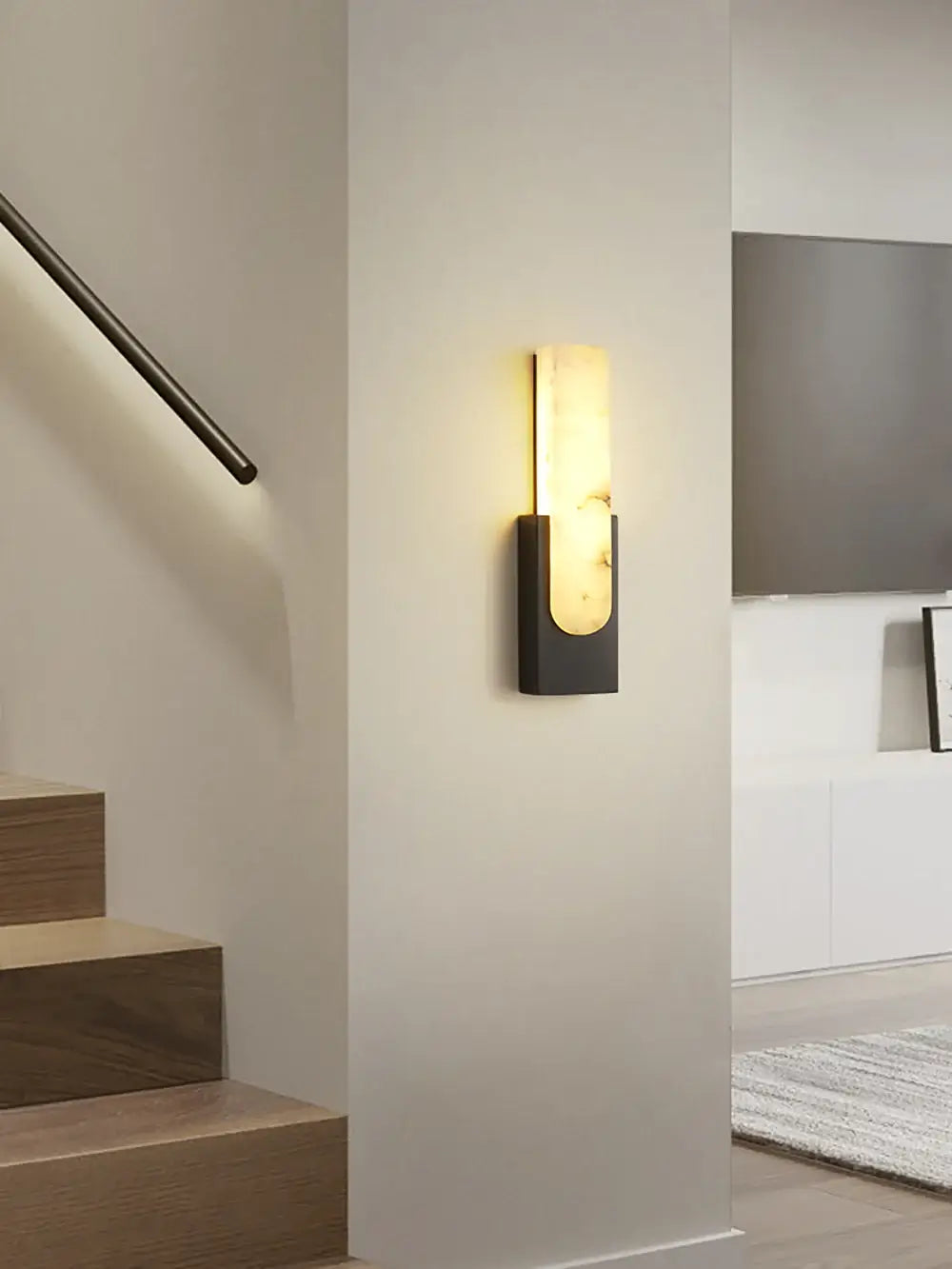Agatha Alabaster Copper Wall Lamp - Nuvé