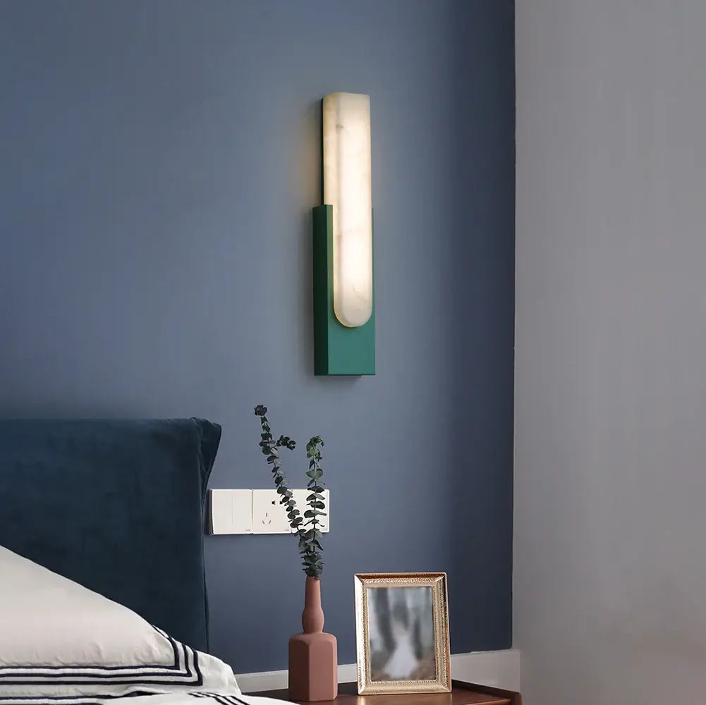 Agatha Alabaster Copper Wall Lamp - Nuvé