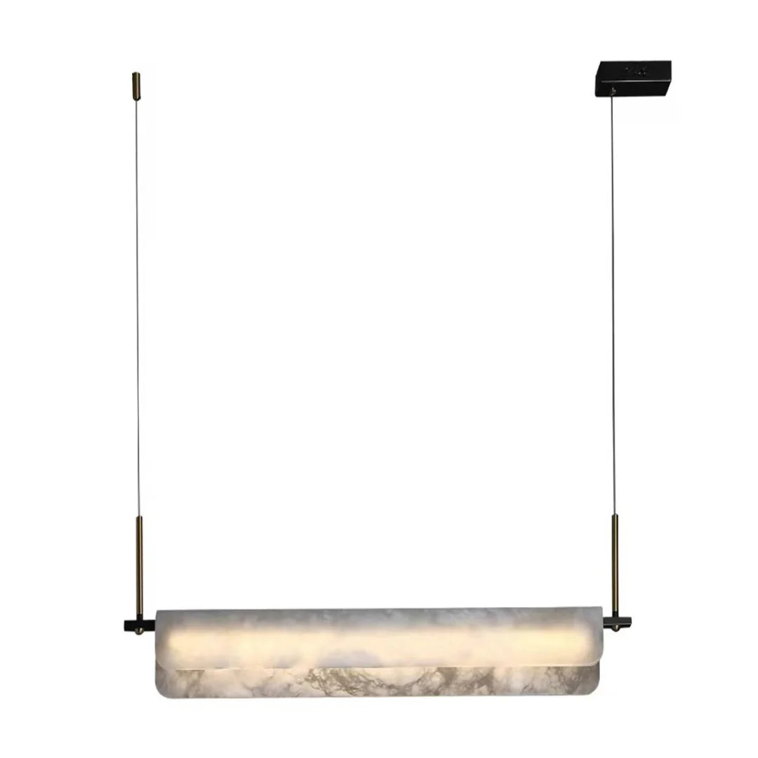 Alabaster Dining Linear Chandelier - Nuvé