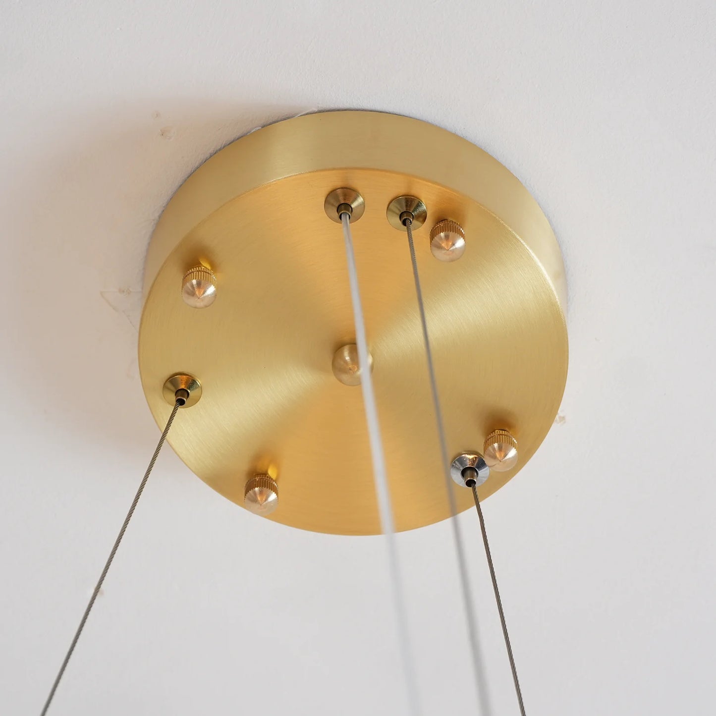 Alabaster Halo Brass Chandelier - Nuvé