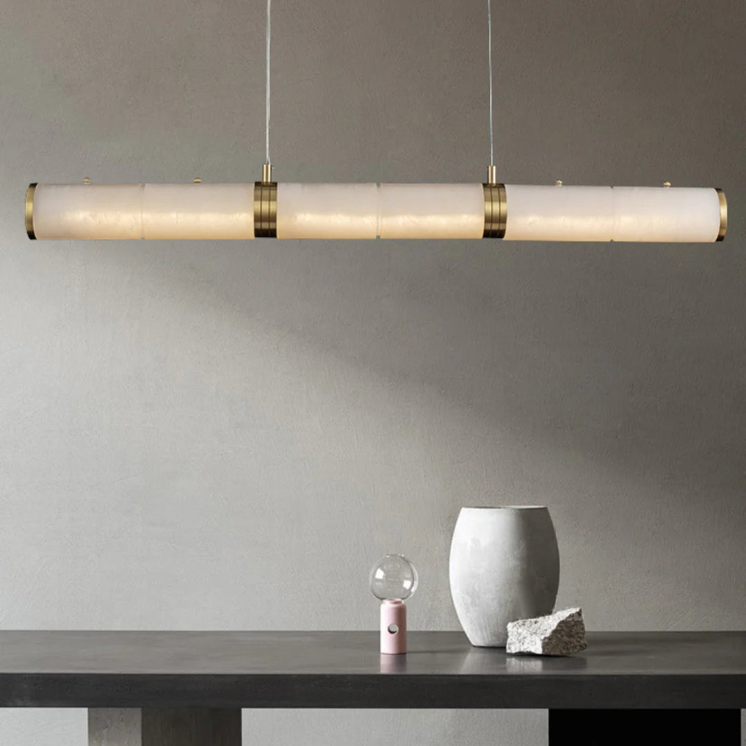 Alabaster Pillar Linear Chandelier - Nuvé