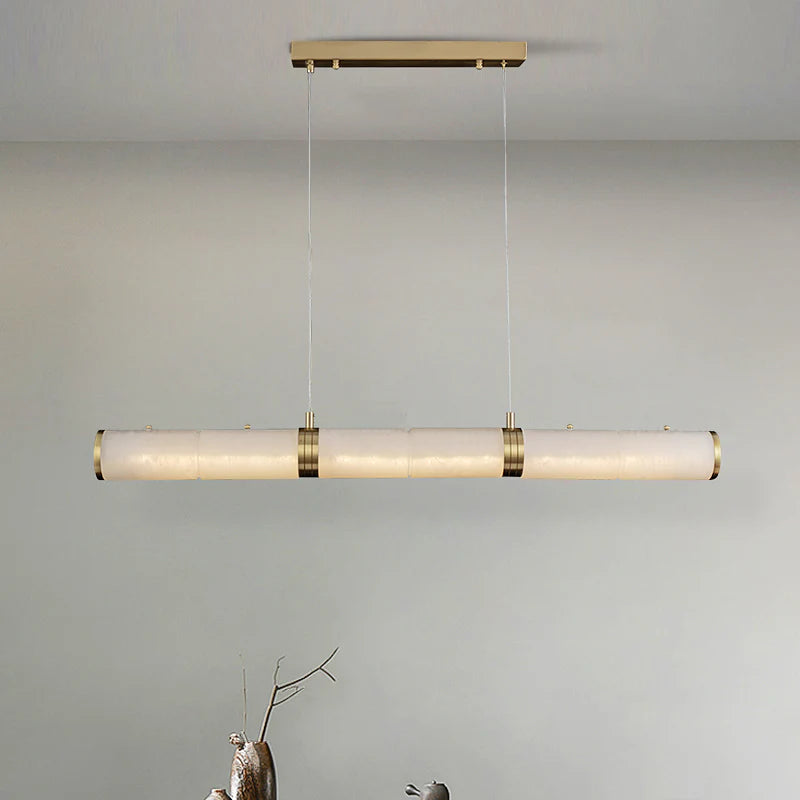Alabaster Pillar Linear Chandelier - Nuvé