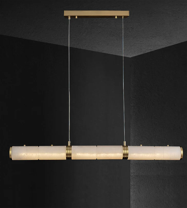 Alabaster Pillar Linear Chandelier - Nuvé