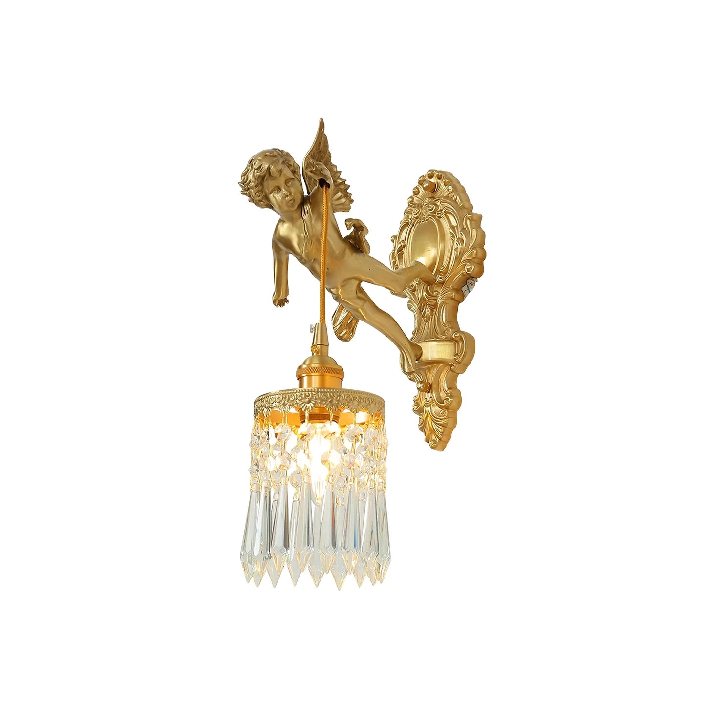 Angel Glass Wall Light by korewolamp, modern wall lamp with a delicate angel-shaped glass design for ambient lighting.