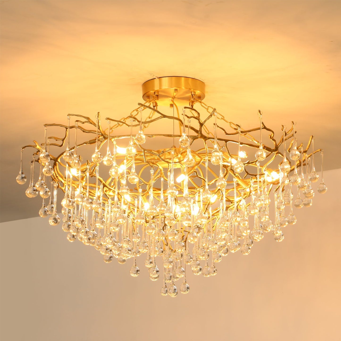 Anita brass chandelier - Nuvé