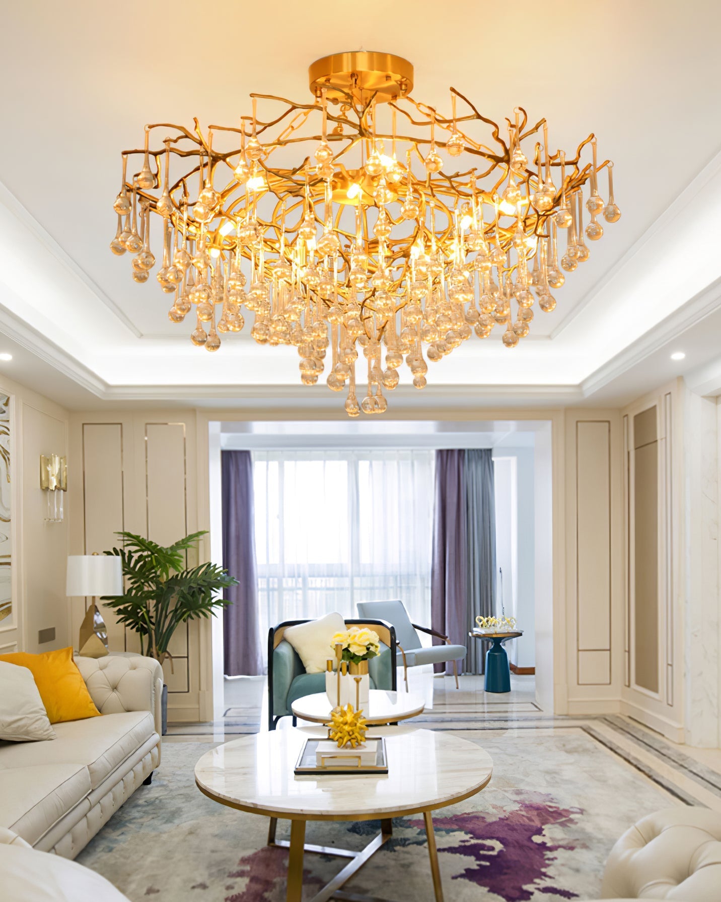 Anita brass chandelier - Nuvé