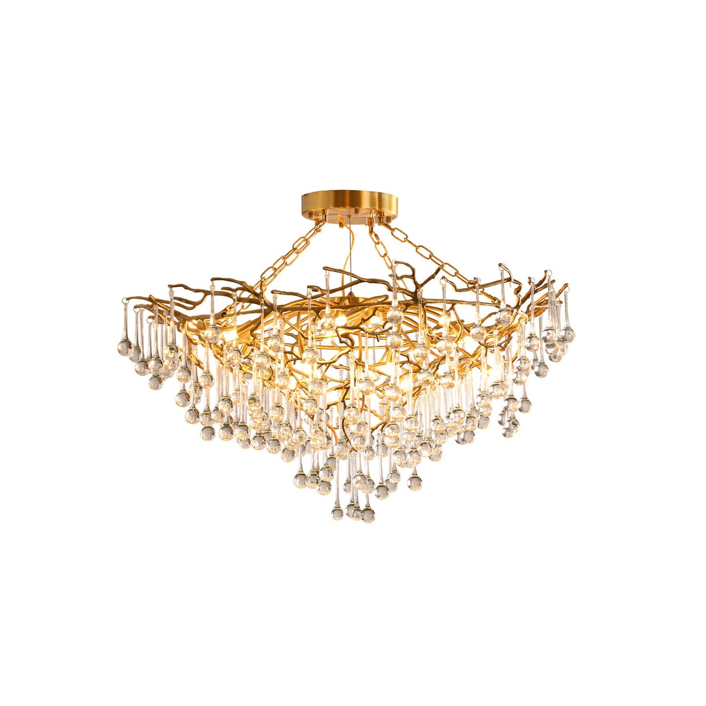 Anita brass chandelier - Nuvé