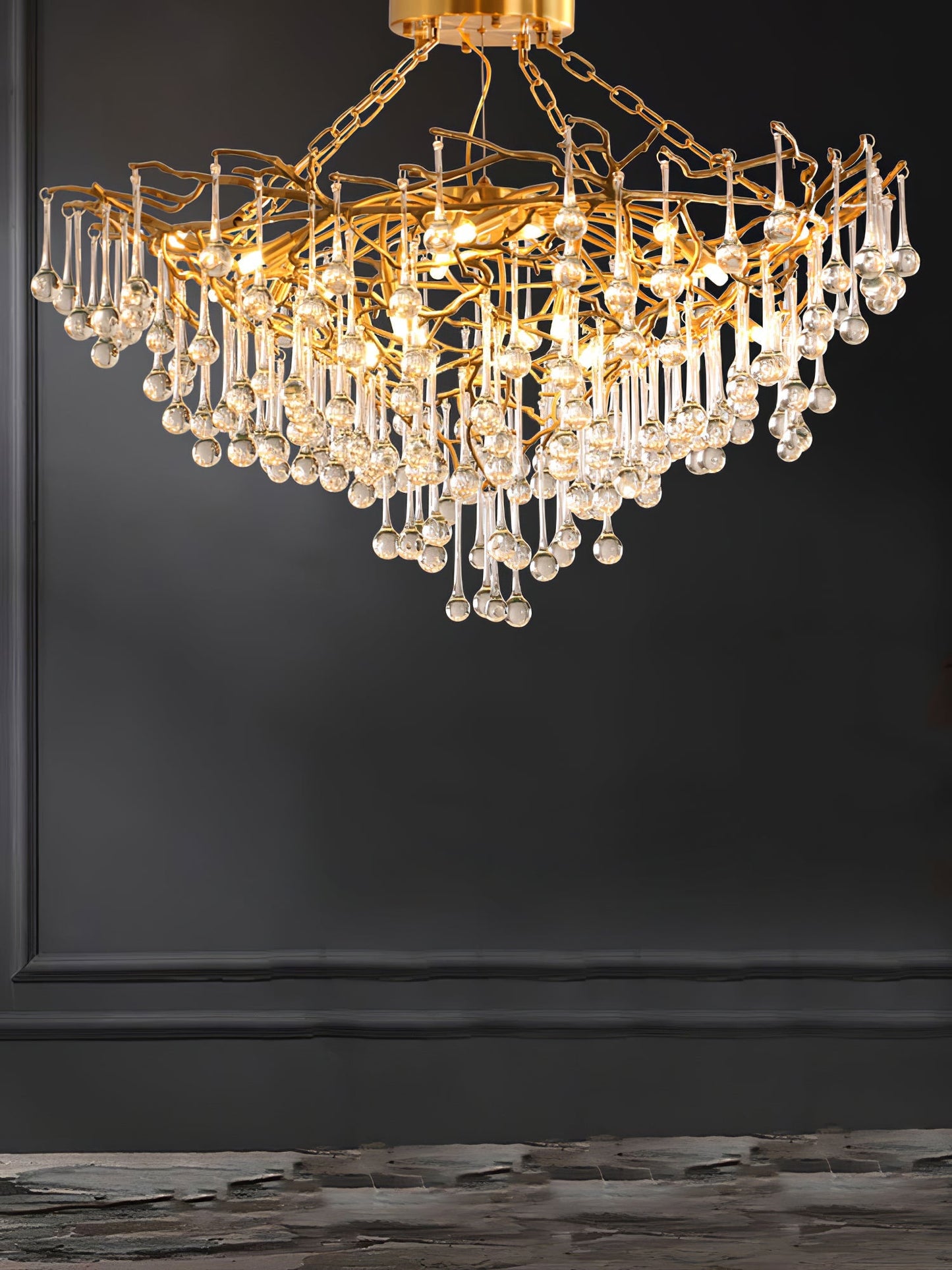 Anita brass chandelier - Nuvé