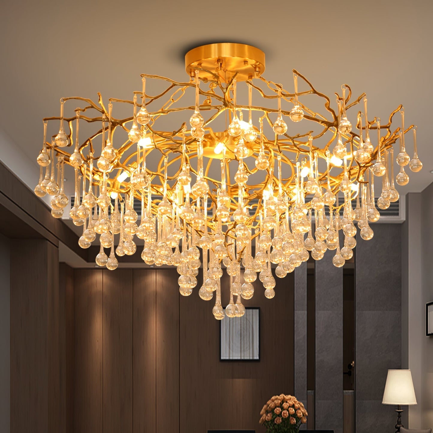 Anita brass chandelier - Nuvé