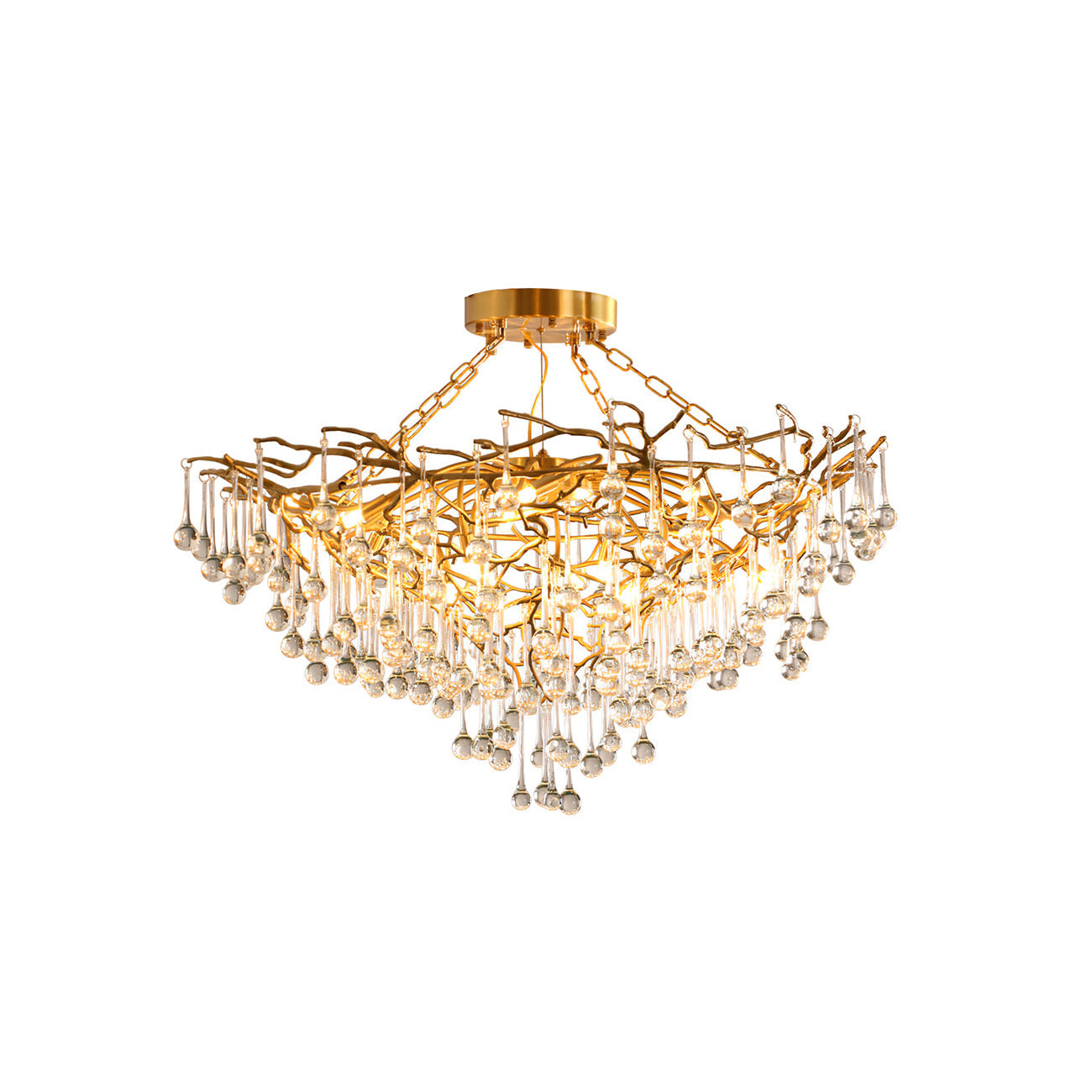 Anita brass chandelier - Nuvé