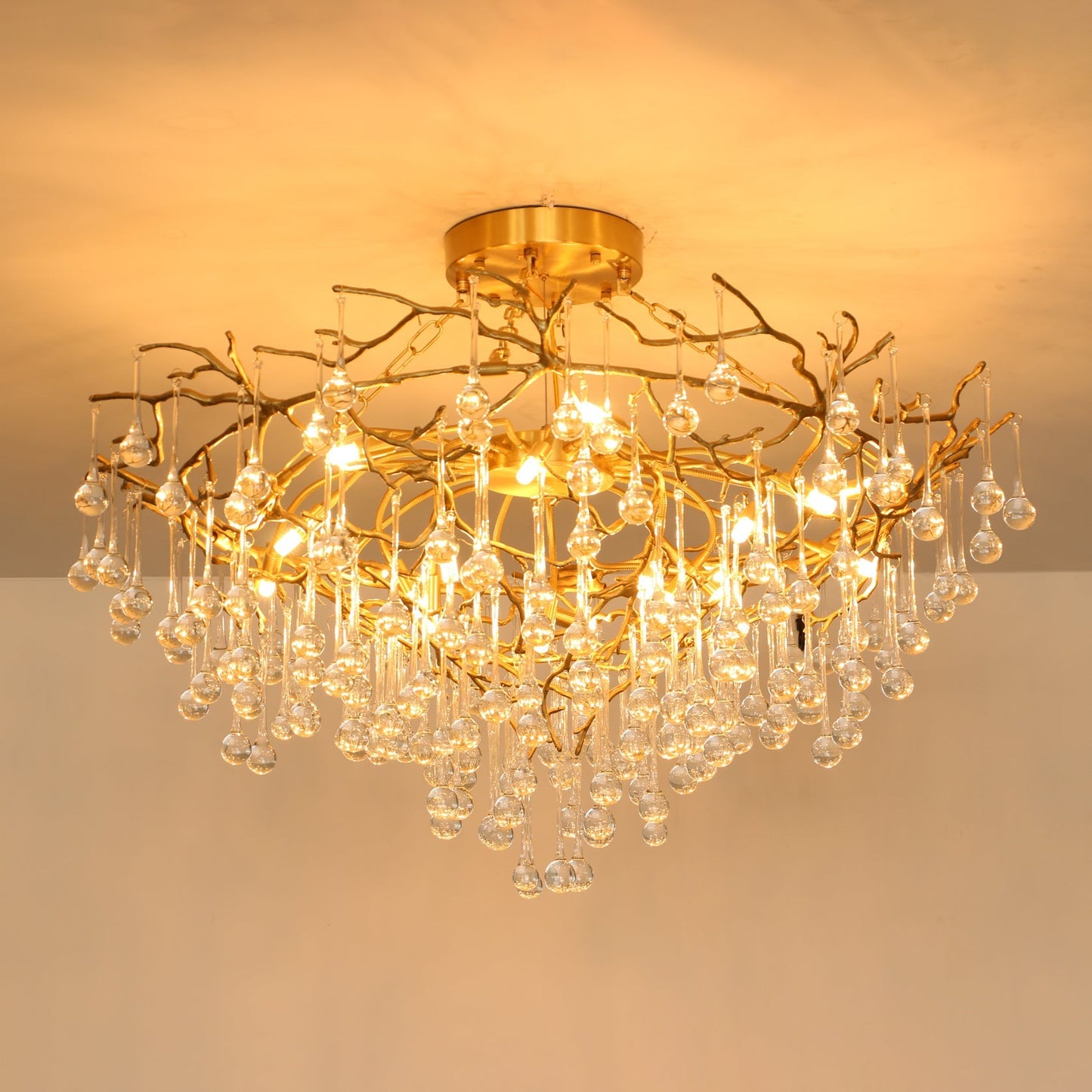 Anita brass chandelier - Nuvé