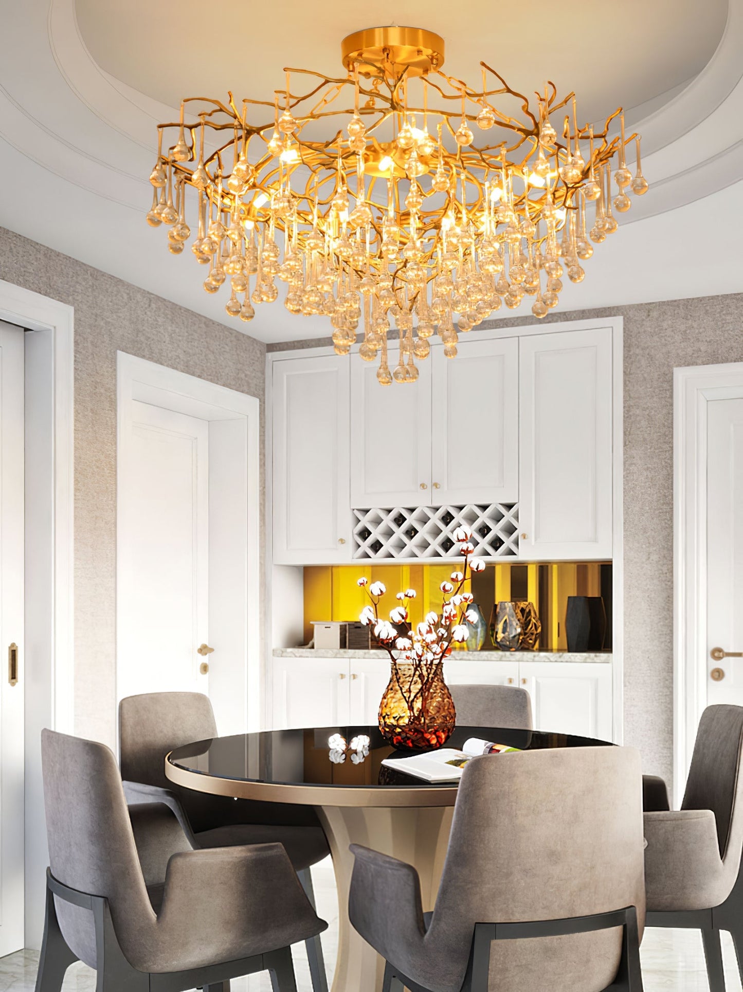 Anita brass chandelier - Nuvé