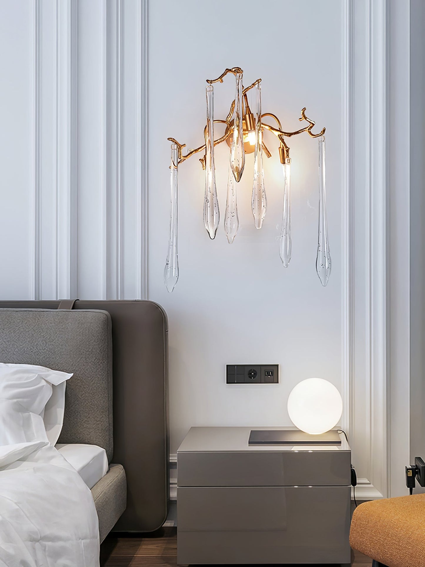 Aqua Salix Crystal Wall Lamp - Nuvé