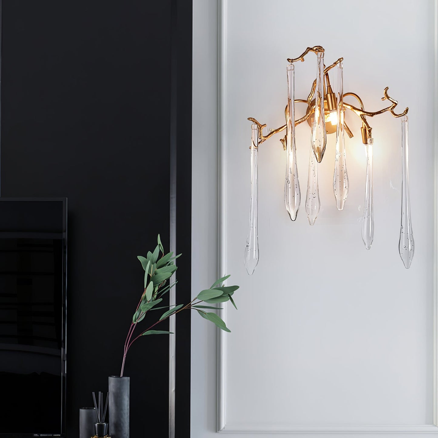 Aqua Salix Crystal Wall Lamp - Nuvé