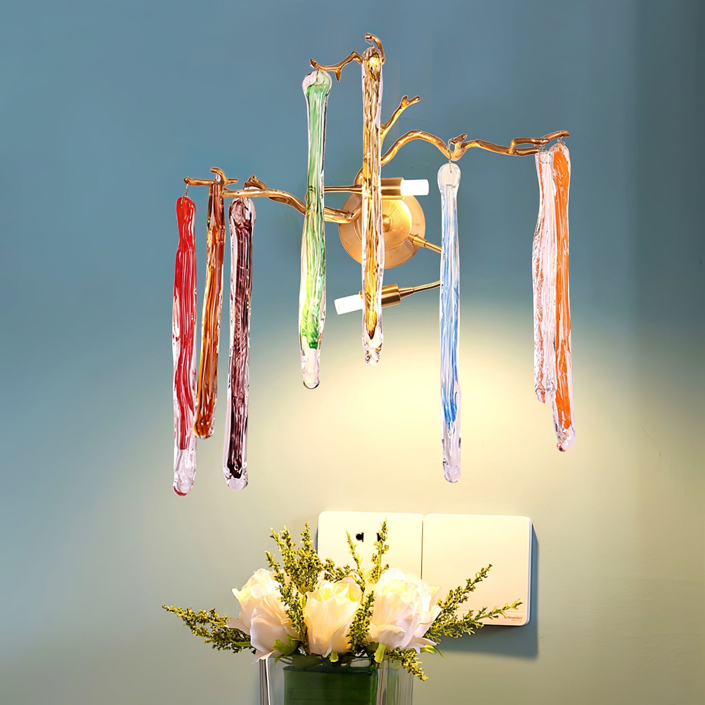 Aqua Salix Crystal Wall Lamp - Nuvé