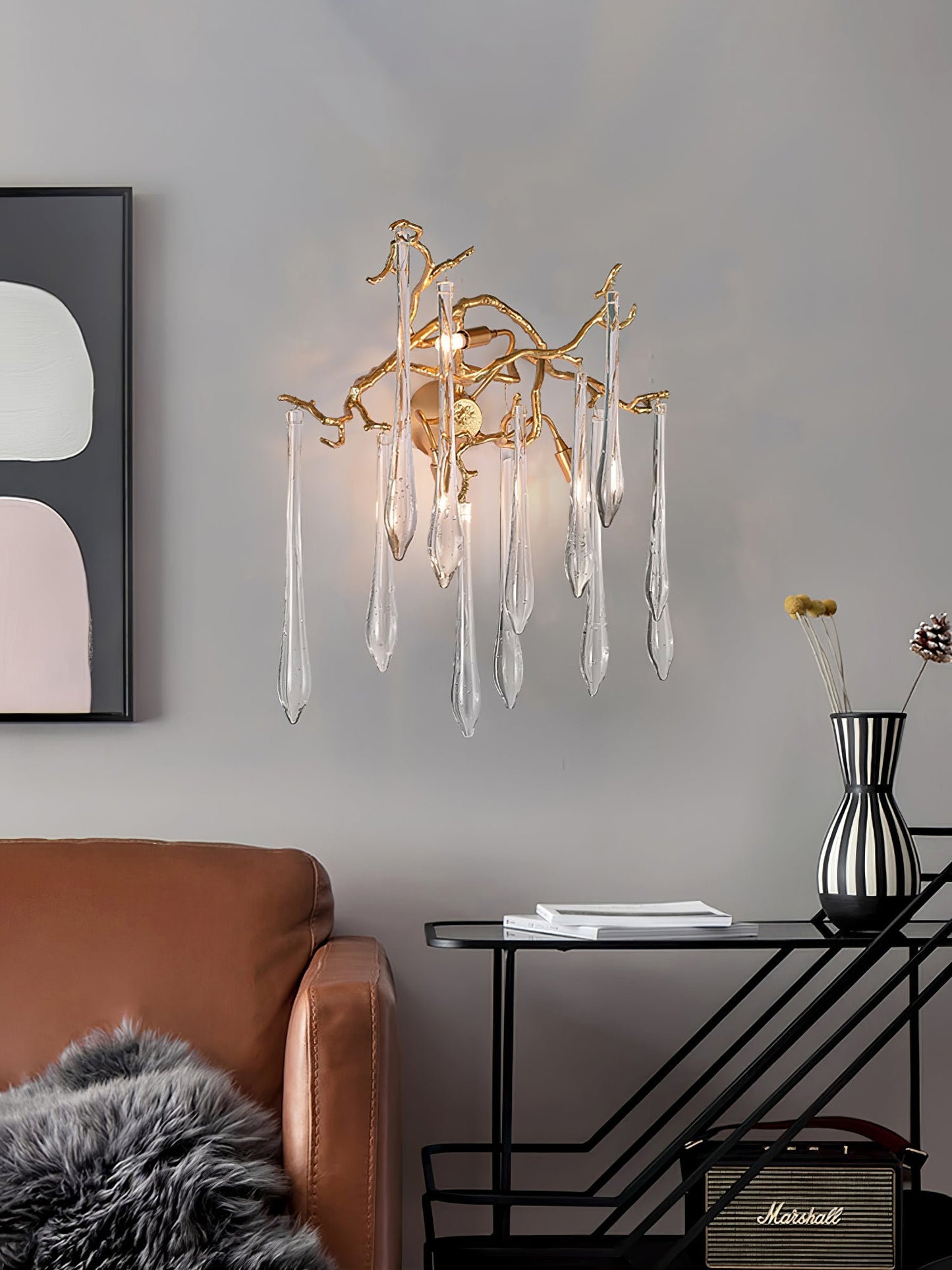 Aqua Salix Crystal Wall Lamp - Nuvé