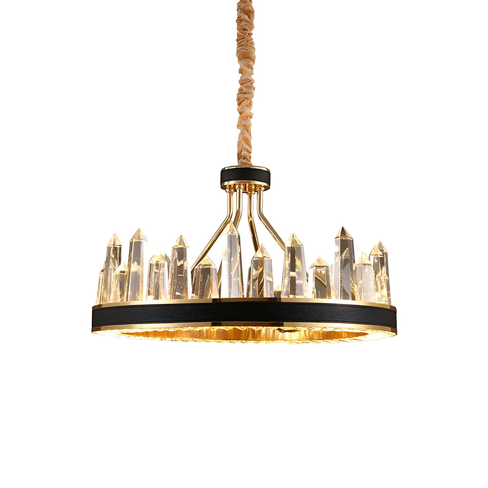 Argus Round Crystal Chandelier - Nuvé