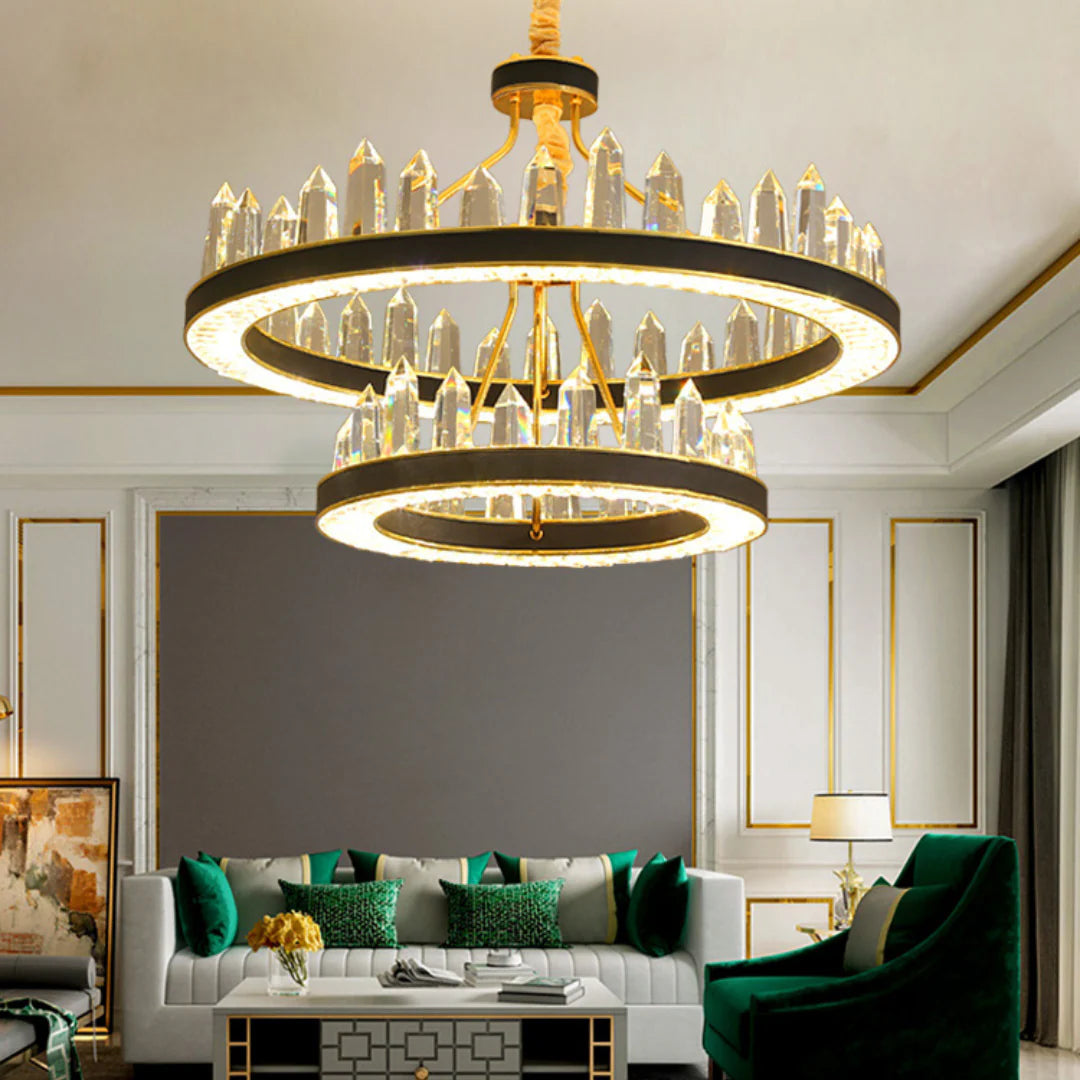 Argus Round Crystal Chandelier - Nuvé