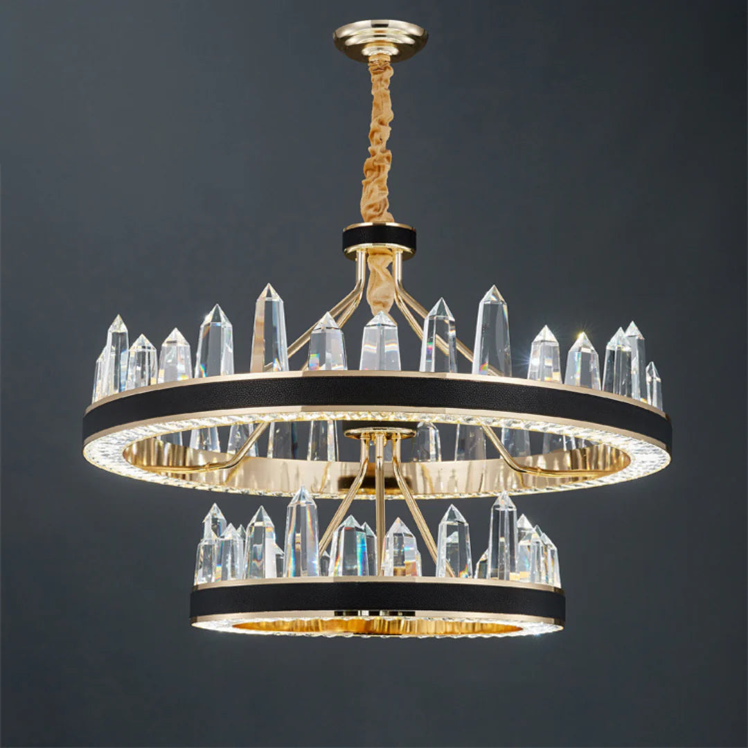 Argus Round Crystal Chandelier - Nuvé