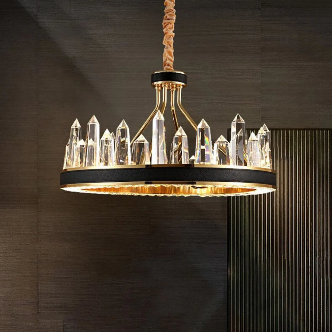 Argus Round Crystal Chandelier - Nuvé