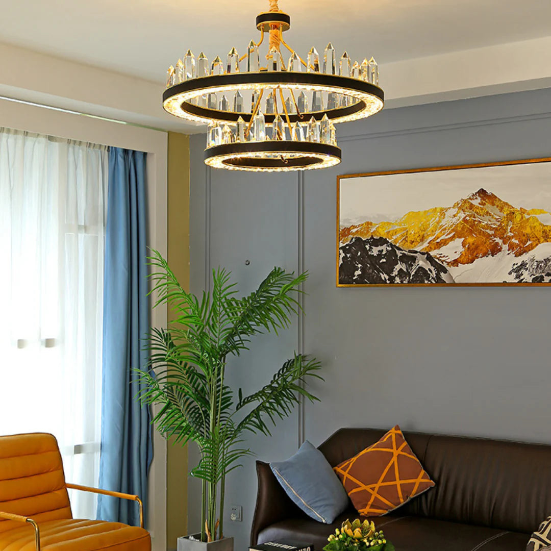 Argus Round Crystal Chandelier - Nuvé