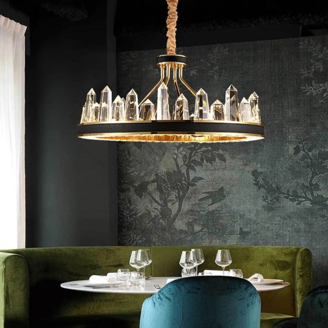 Argus Round Crystal Chandelier - Nuvé