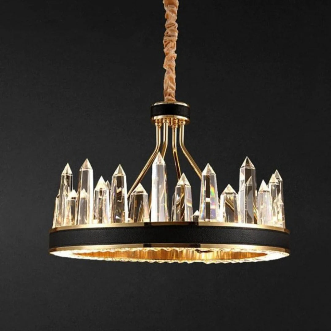Argus Round Crystal Chandelier - Nuvé