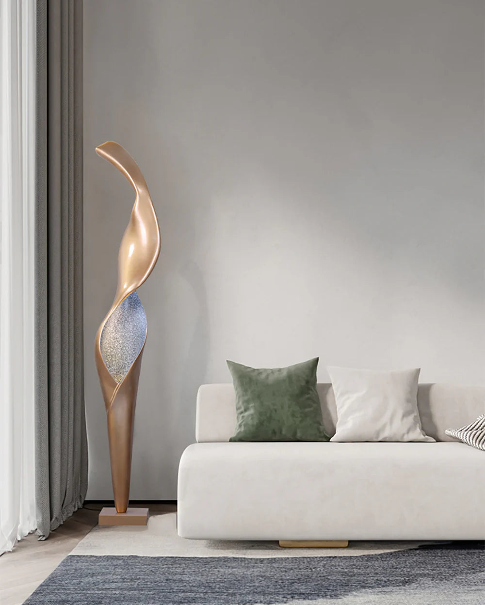 Art Torch Sculpture Floor Lamp - Nuvé