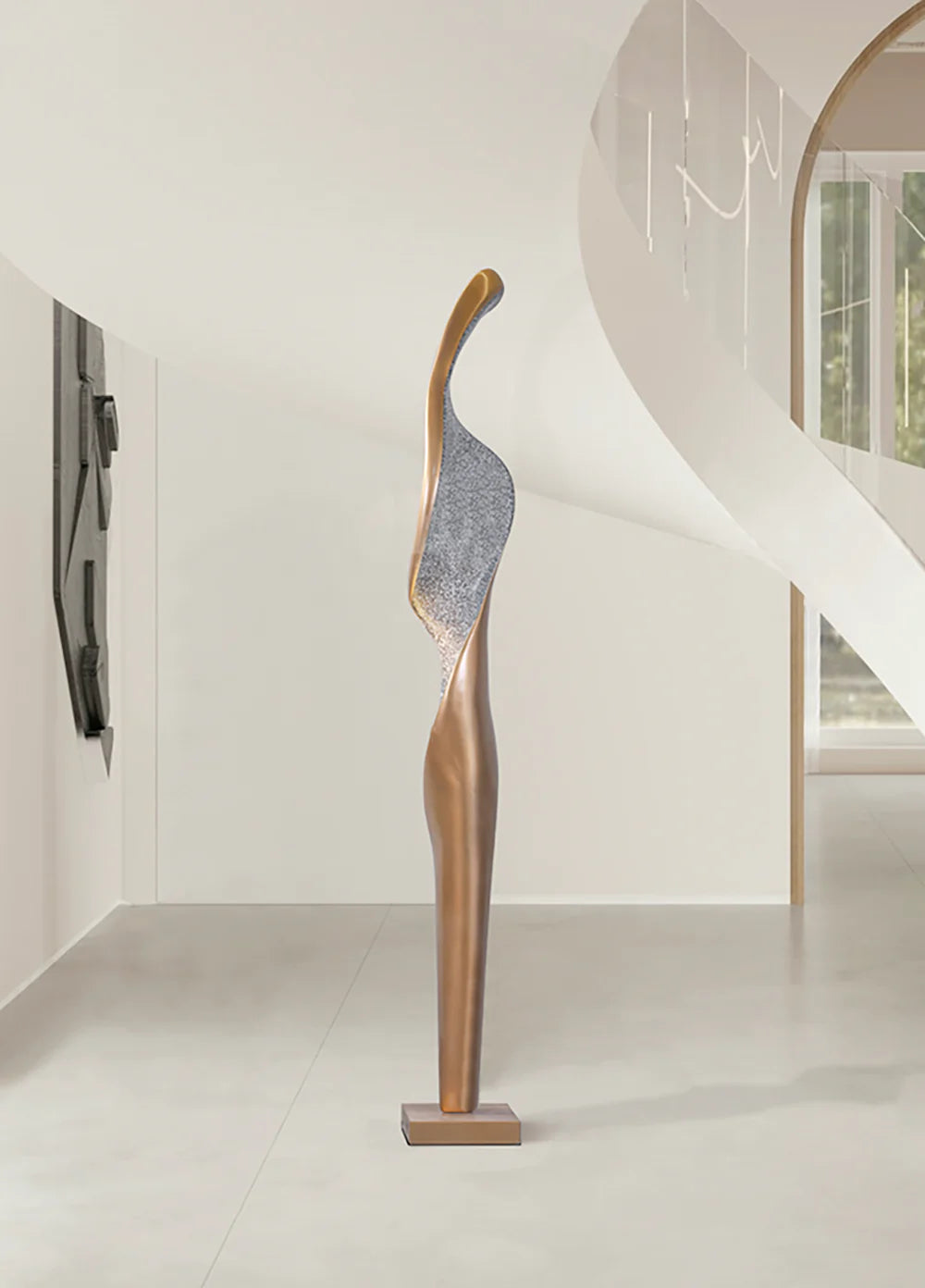 Art Torch Sculpture Floor Lamp - Nuvé