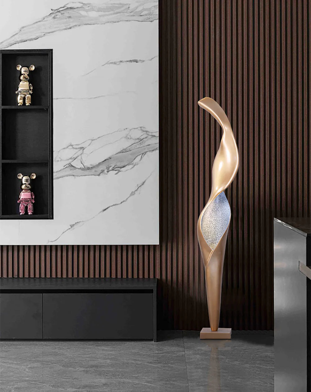 Art Torch Sculpture Floor Lamp - Nuvé