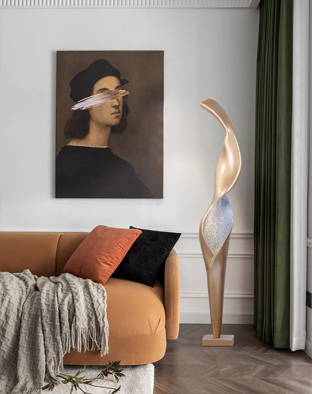 Art Torch Sculpture Floor Lamp - Nuvé