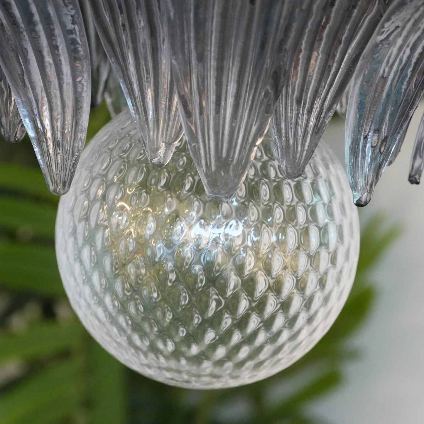 Beautifully Murano Palmette Smoked Chandelier - Nuvé