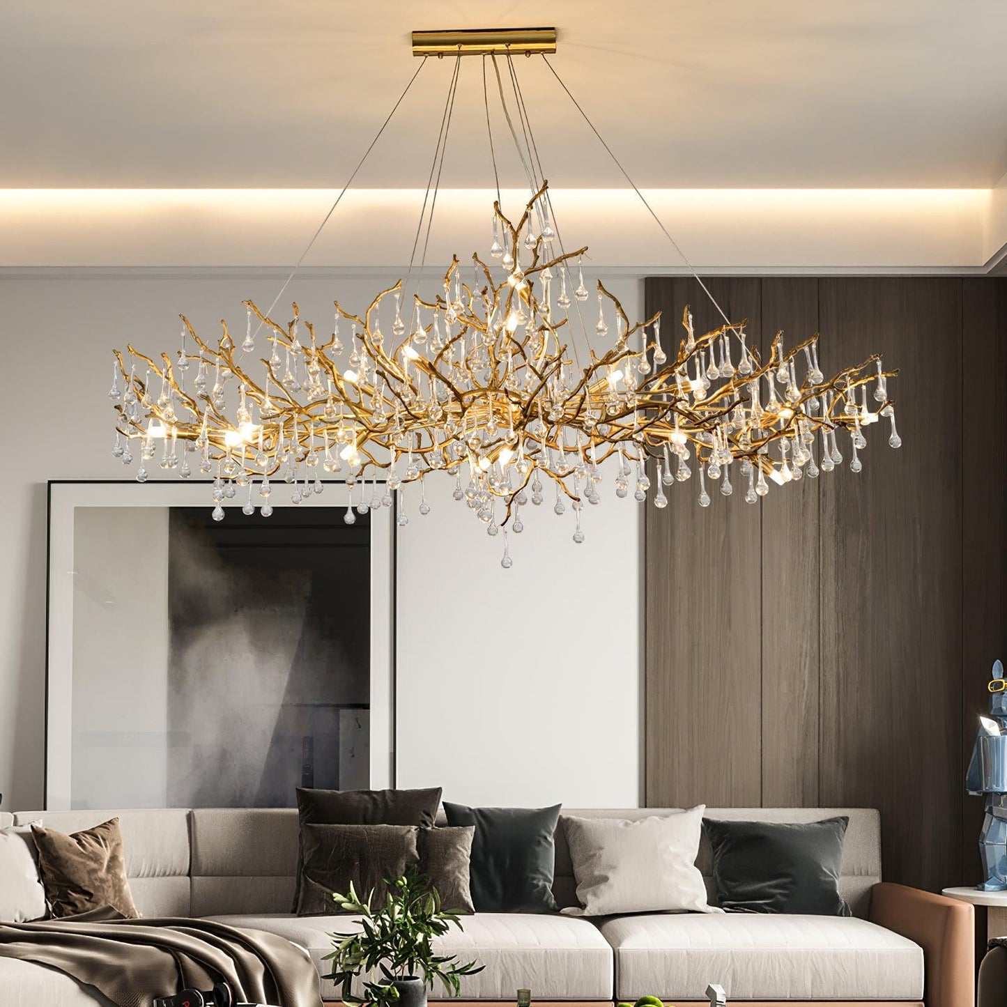 Tree Branch Bijou Crystal Drop Chandelier - Nuvé