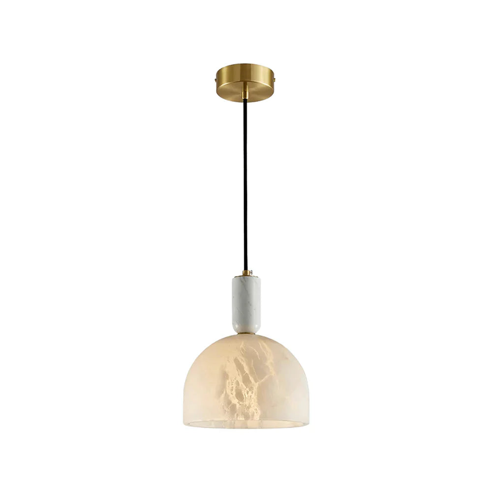 Brass Blair Alabaster Pendant Light - Nuvé
