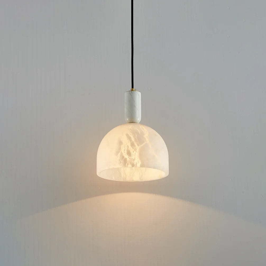 Brass Blair Alabaster Pendant Light - Nuvé