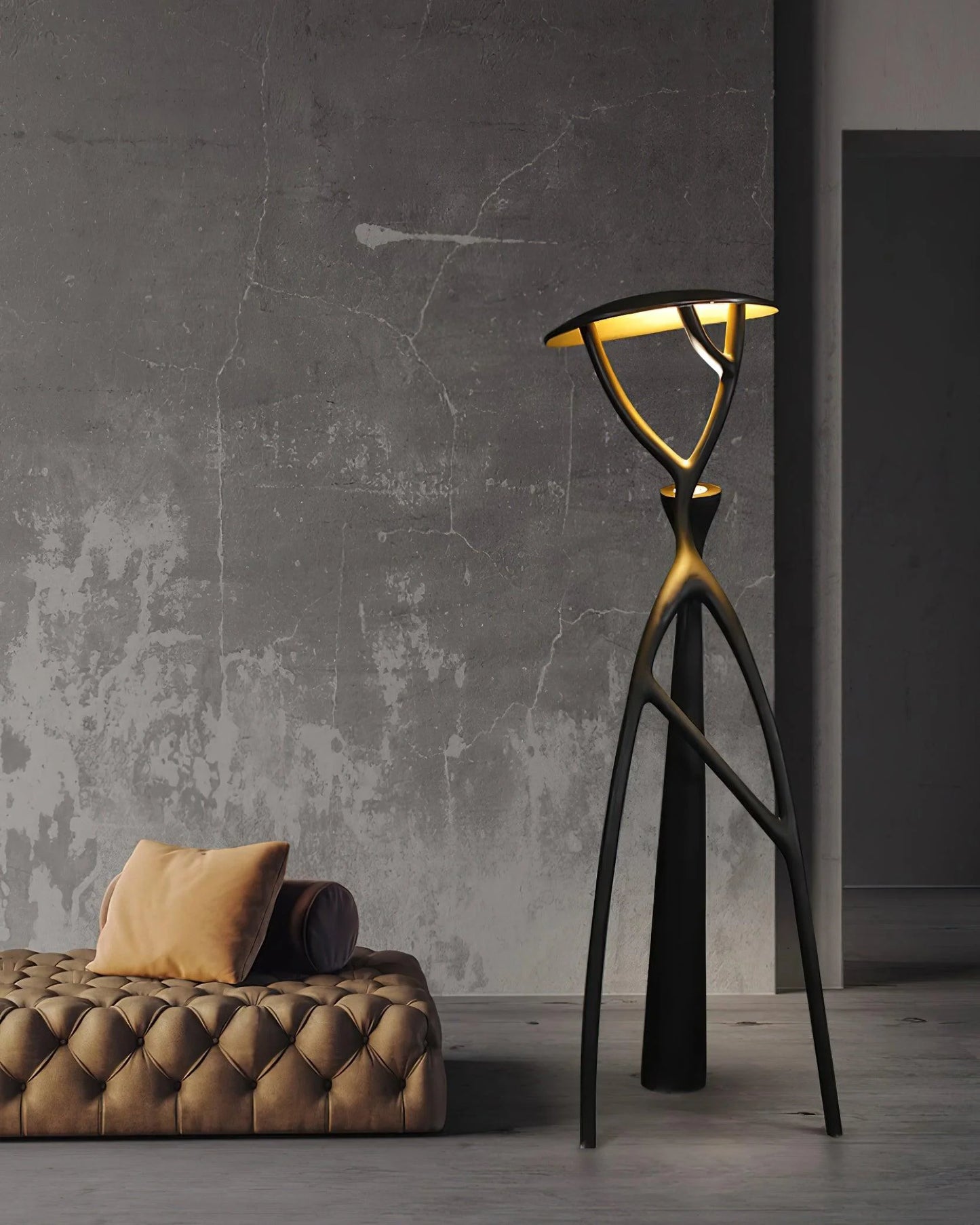 Blonski Black Statue Floor Lamp - Nuvé