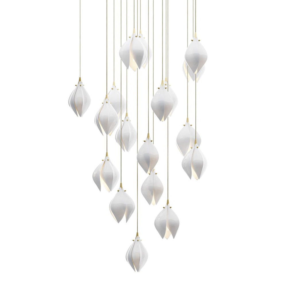 Bloom Porcelain Petals Pendant Light - Nuvé