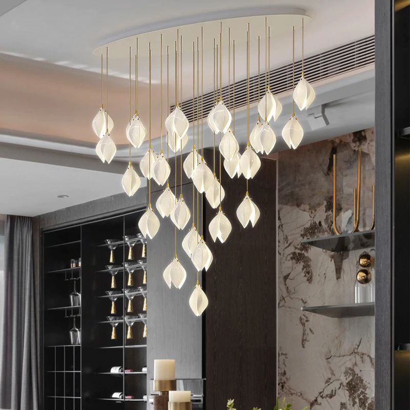 Bloom Porcelain Petals Pendant Light - Nuvé